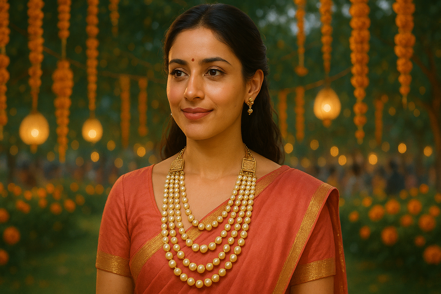 Gold Pearl Rani Haar Price in India