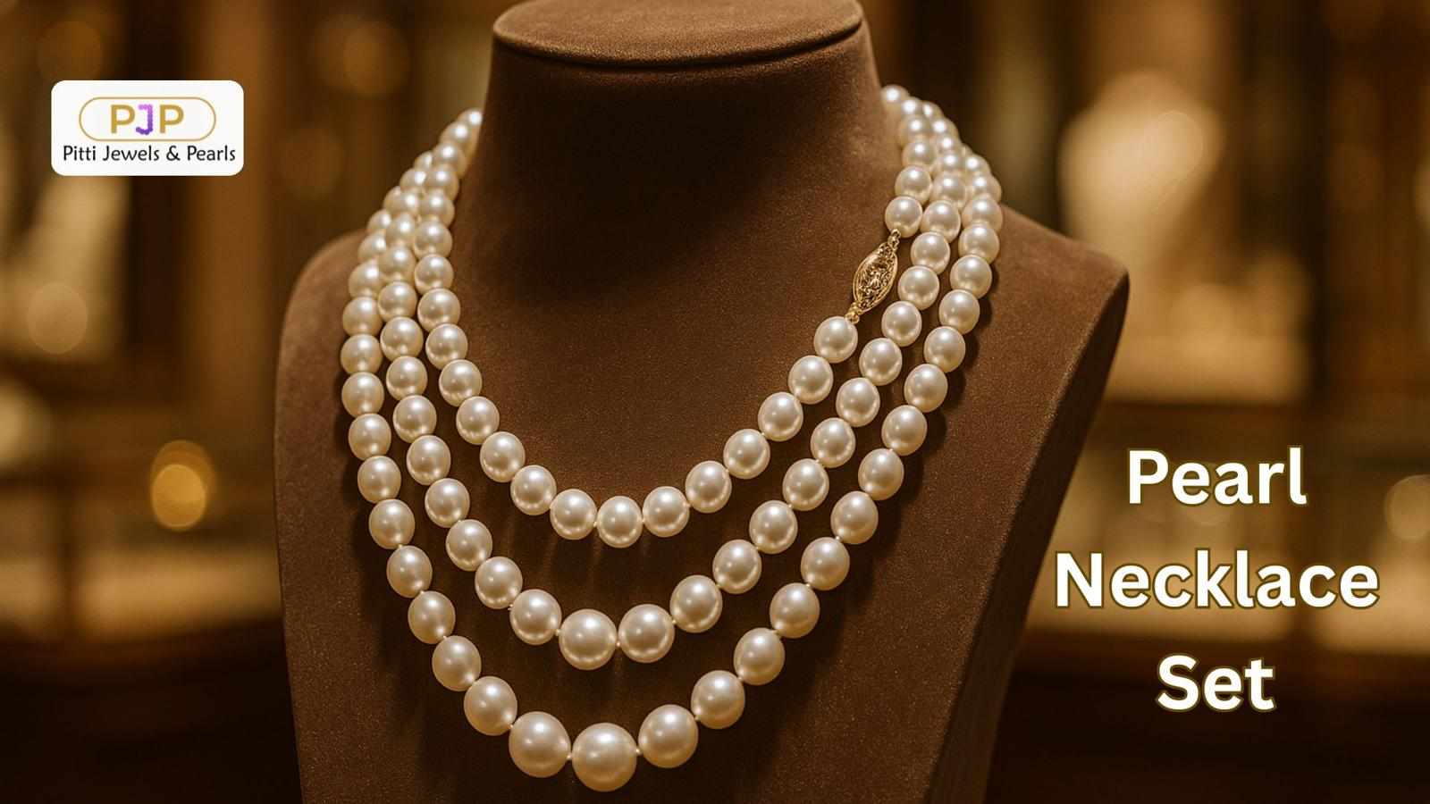 Real Pearl Necklace Set – A Symbol of Grace & Authenticity