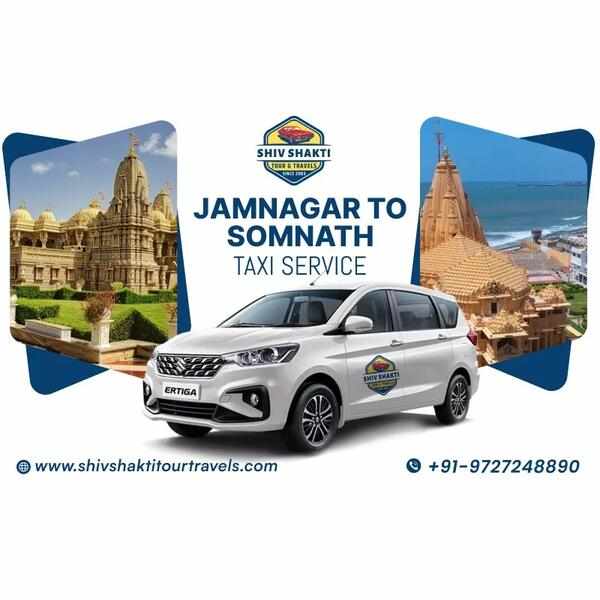 Jamnagar to Somnath Cab Service with Shiv Shakti Tour Travels
