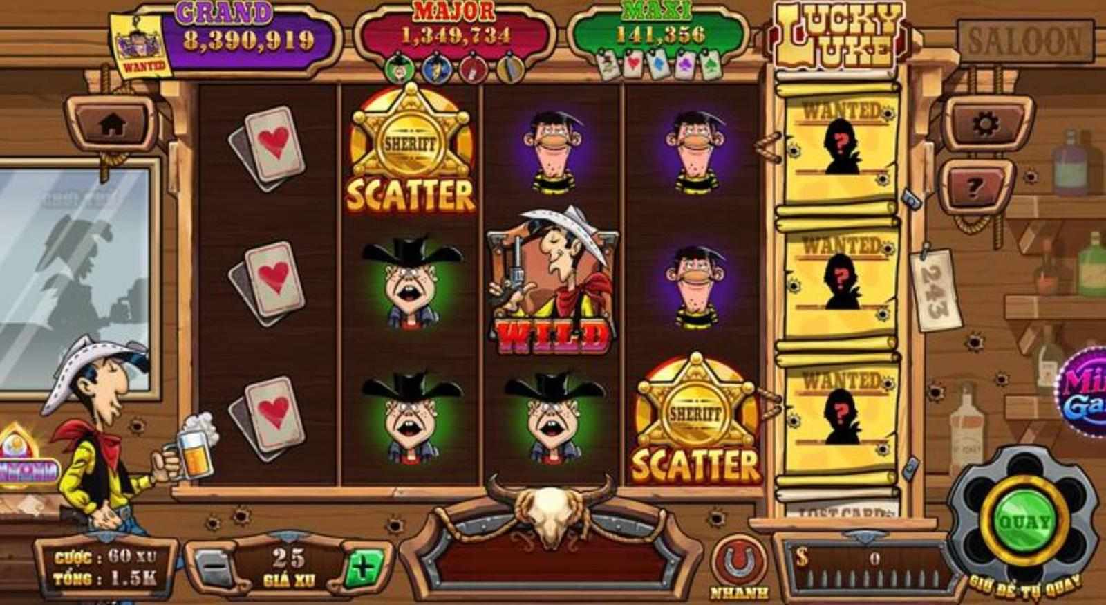 Lucky Luke – Siêu phẩm nổ hũ đổi thưởng có gì thú vị?