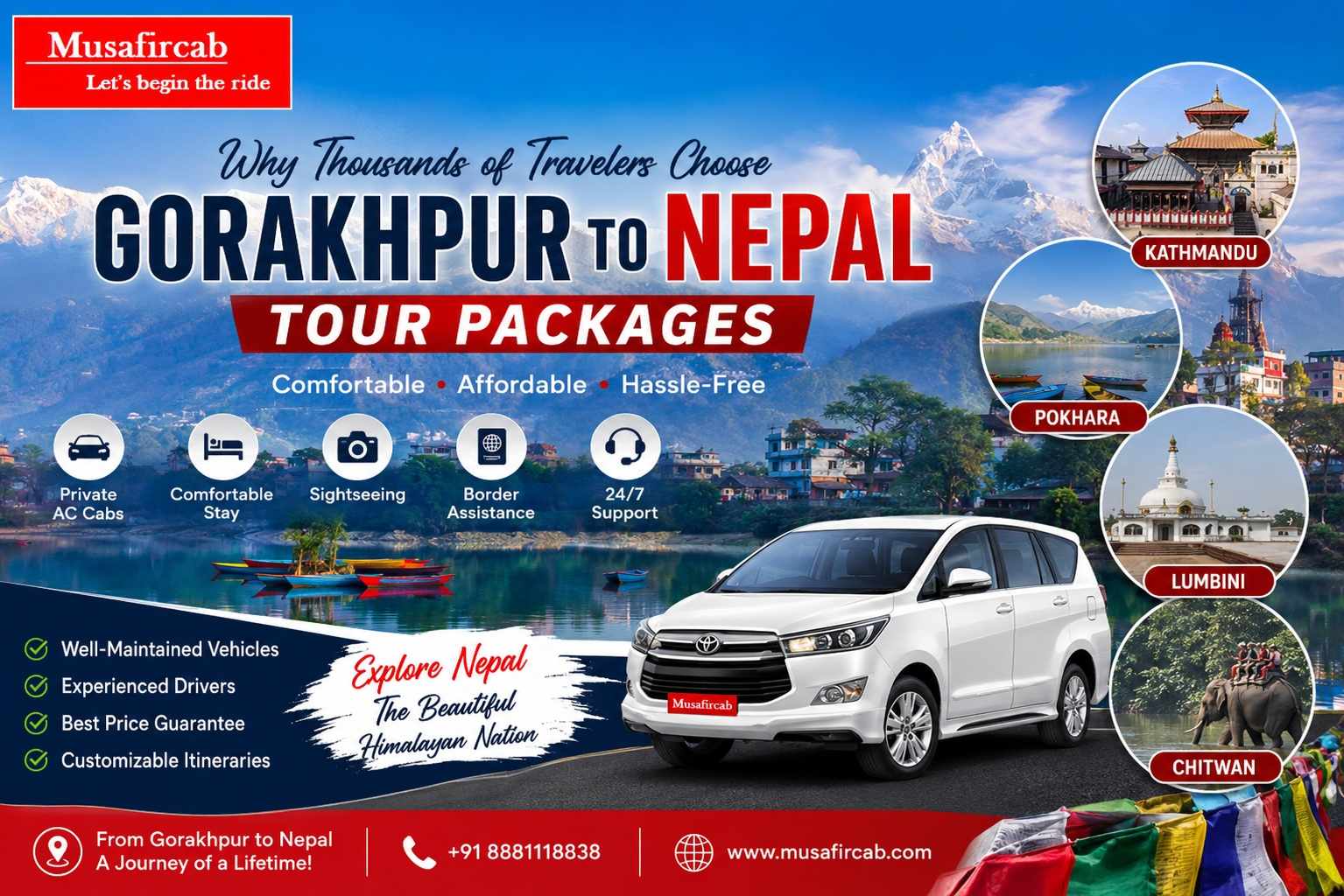 Why Thousands of Travelers Choose Gorakhpur to Nepal Tour Packages