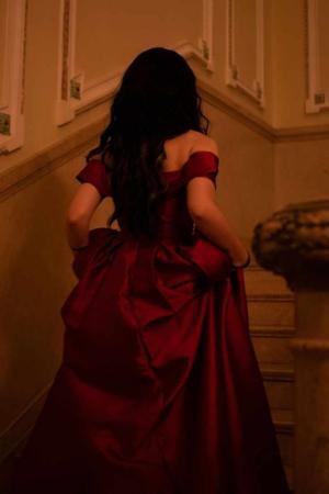 Lady in red