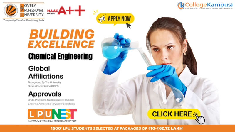 B.Tech in Chemical Engineering at LPU 2025