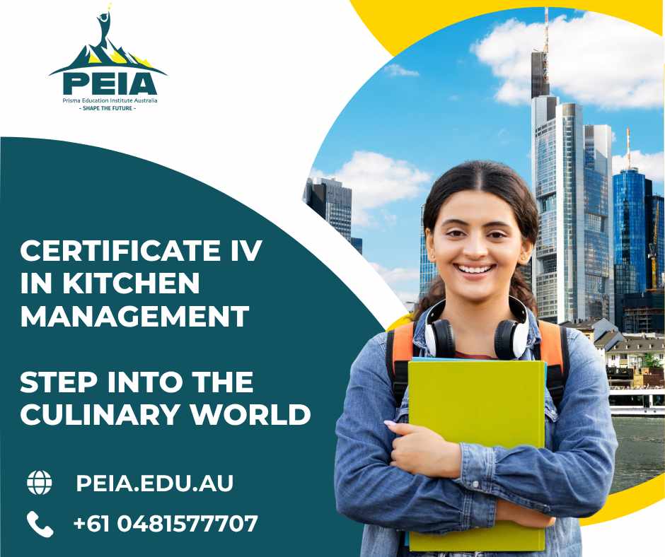 Discover a Certificate IV in Kitchen Management at PEIA