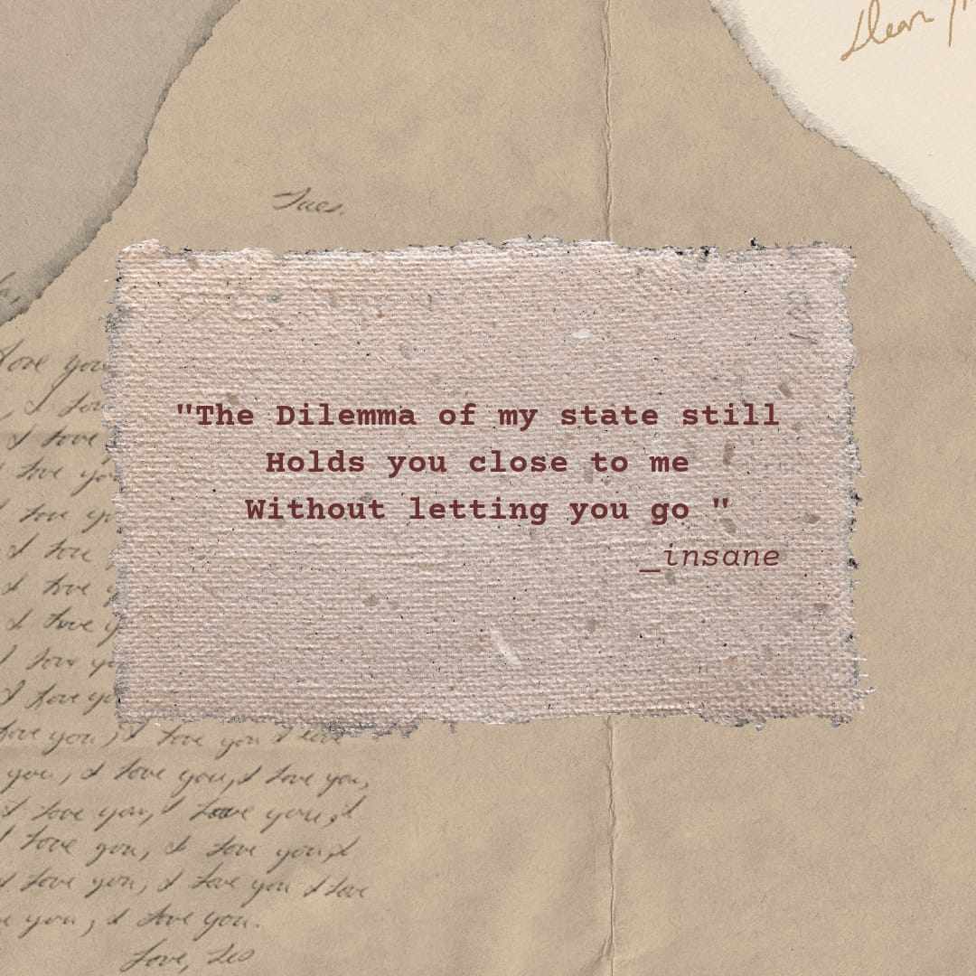 "Still can't let you"