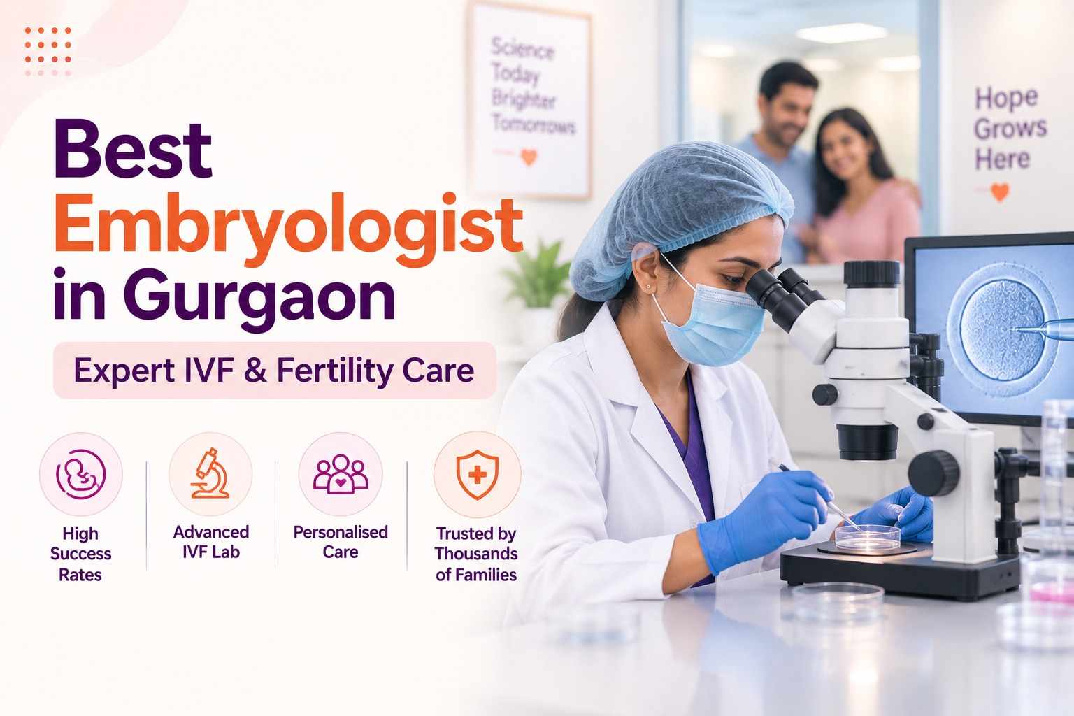 Certified Embryologists in Gurgaon at Miracles Healthcare