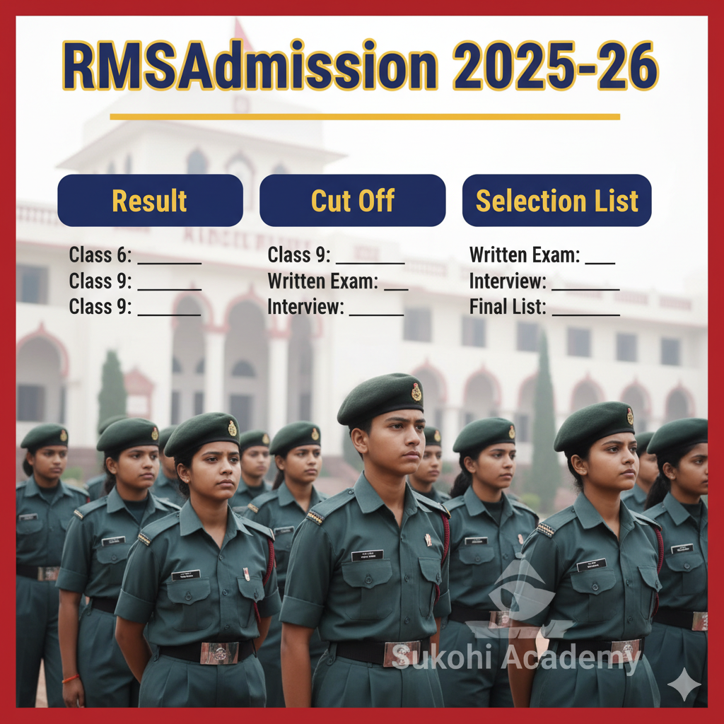 Rashtriya Military School (RMS) Admission 2025-26: Complete Guide