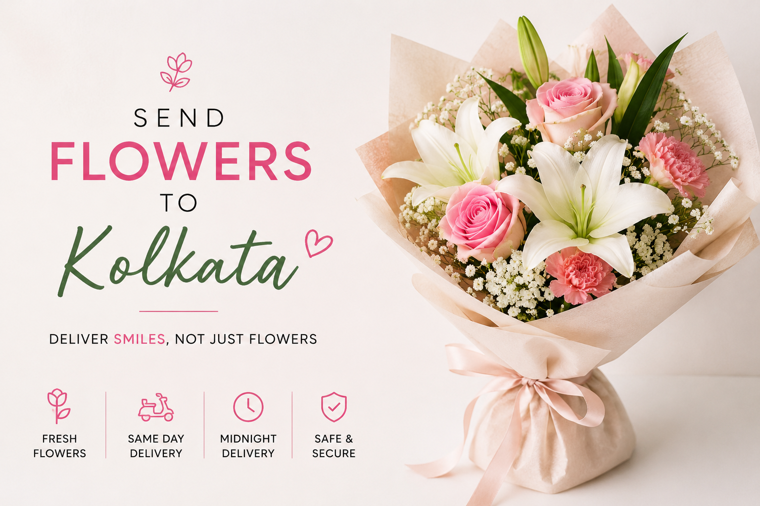 How to Order Flowers Online in Kolkata for Fast and Reliable Home Delivery