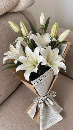5. White lillies