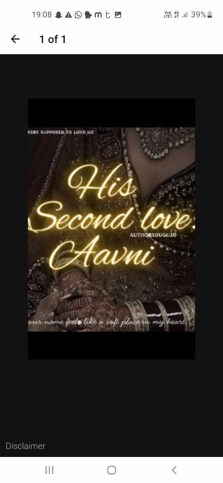 His Second Love: Aavni