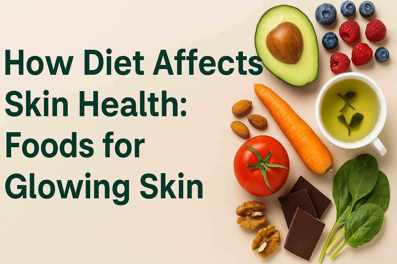 How Diet Affects Skin Health: Foods for Glowing Skin