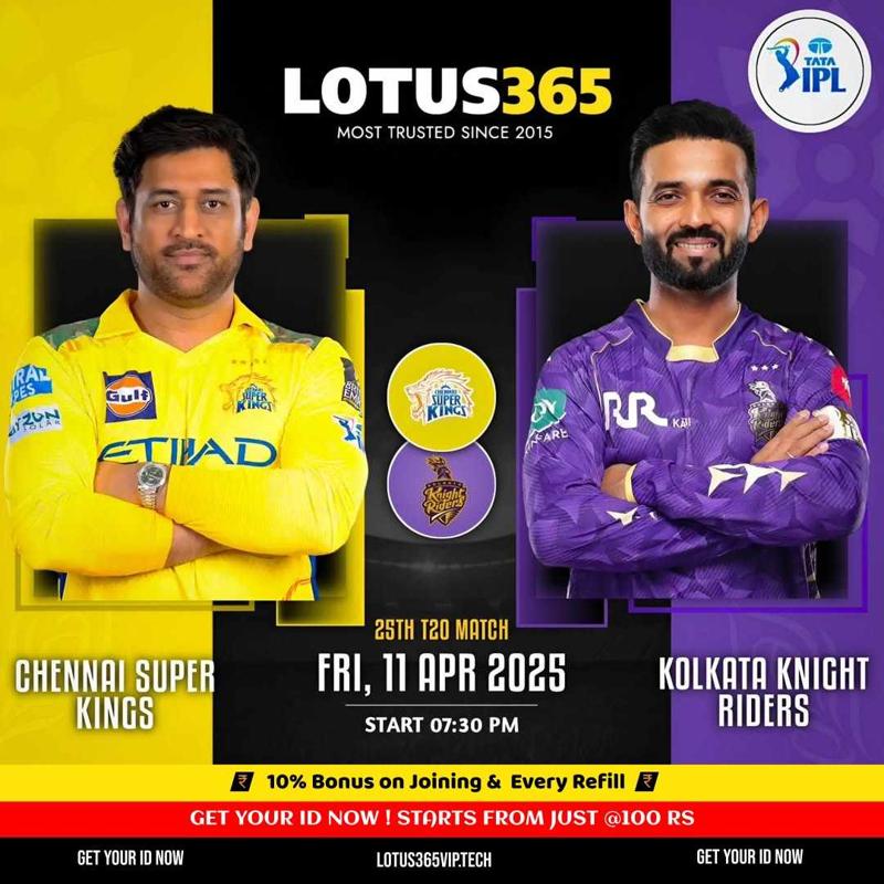 CSK vs KKR LSG 2025 Match Prediction | Lotus365 Vip Sports Betting Tips