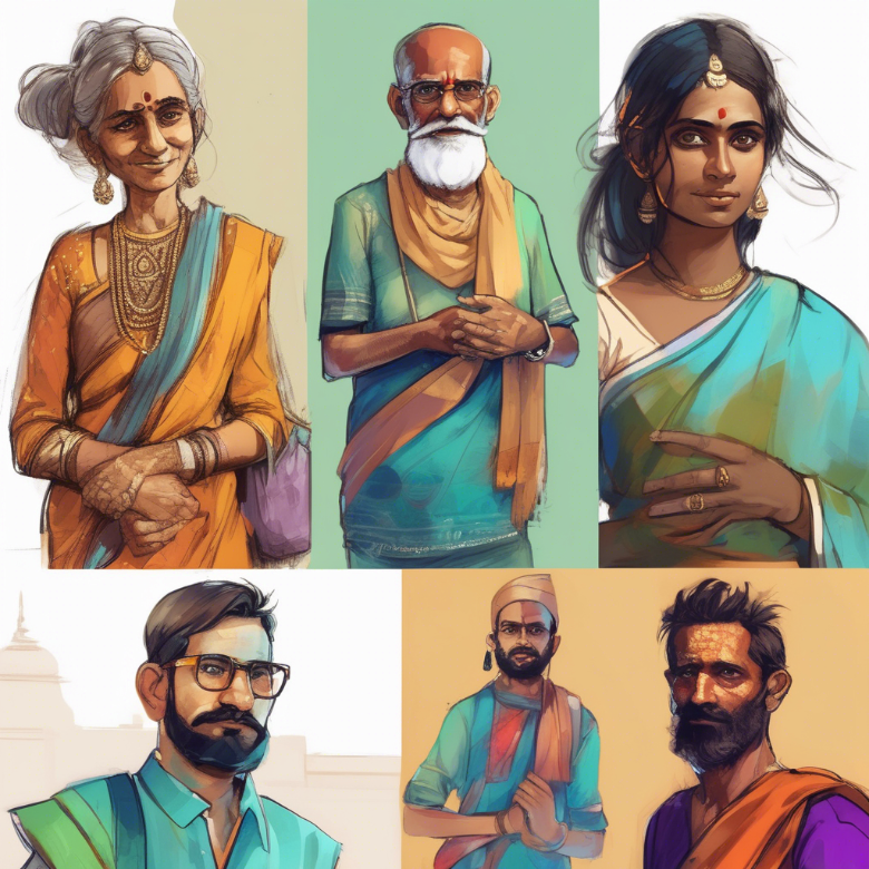 Fictionalised Character Sketches of real people I meet during my travels