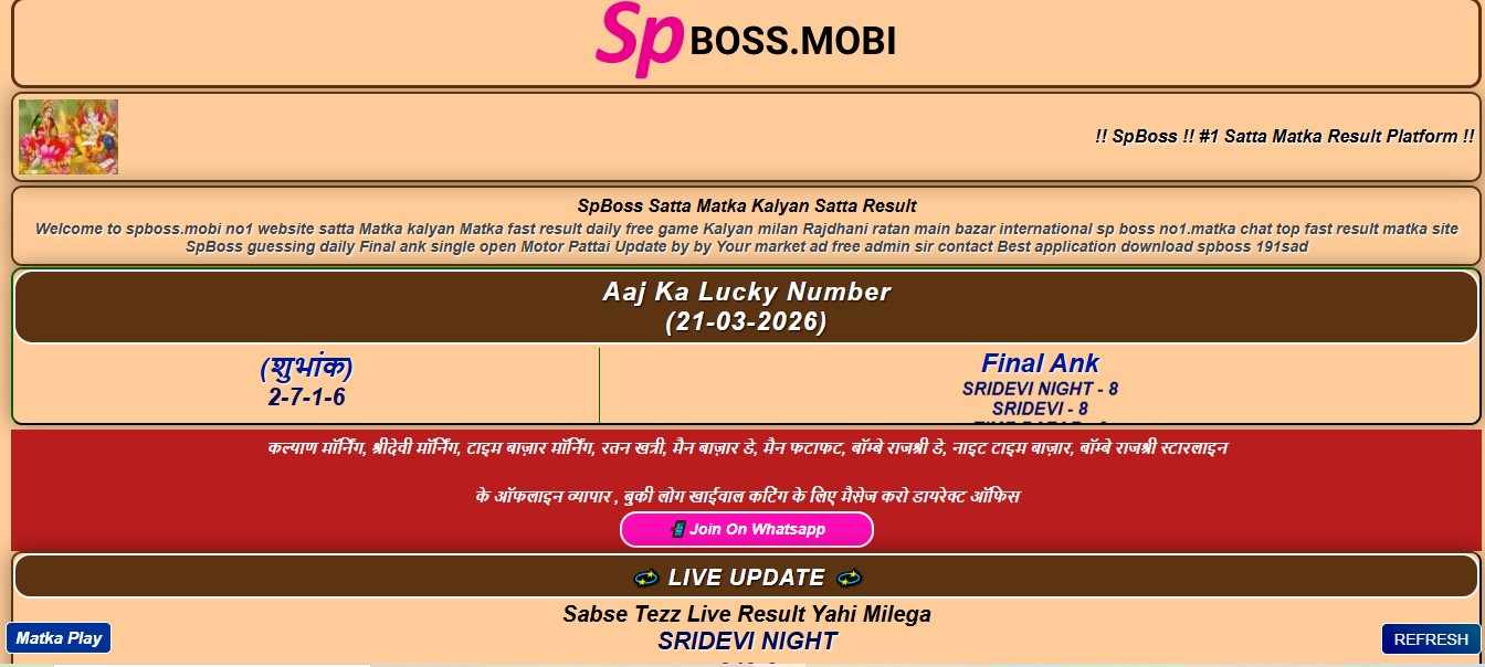 The Best Platform for Professional Satta Matka Player Insights