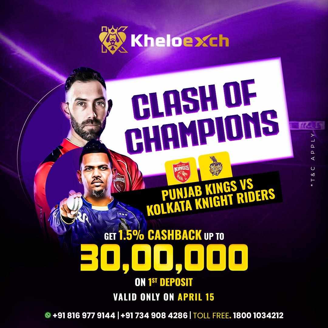 Clash of IPL 2025 – Punjab vs Kolkata Only on Kheloexch