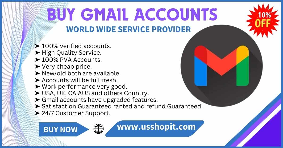 Buy Bulk Gmail Accounts - 100% Verified & Instant Delivery