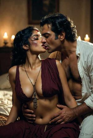 Sasur aur Bahu ki Suhagraat 🔞 - "Aaahh Sasur Ji apka lund kitna mota hai 🥵💦" -( with Pics & GIFs )