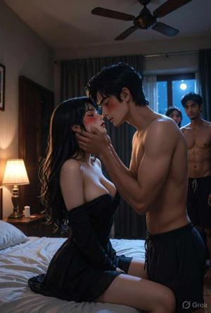 Fucked Hard on her Birthday 🔞 - Foursome with friends 🥵💦