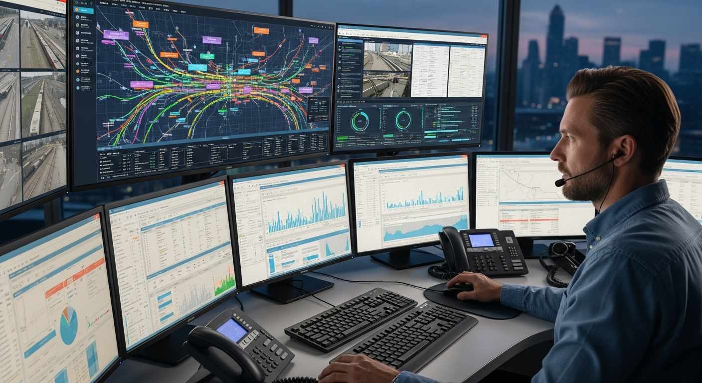 Railcar Management Software: How a Train Dispatcher Uses Real-Time Visibility to Cut Delays