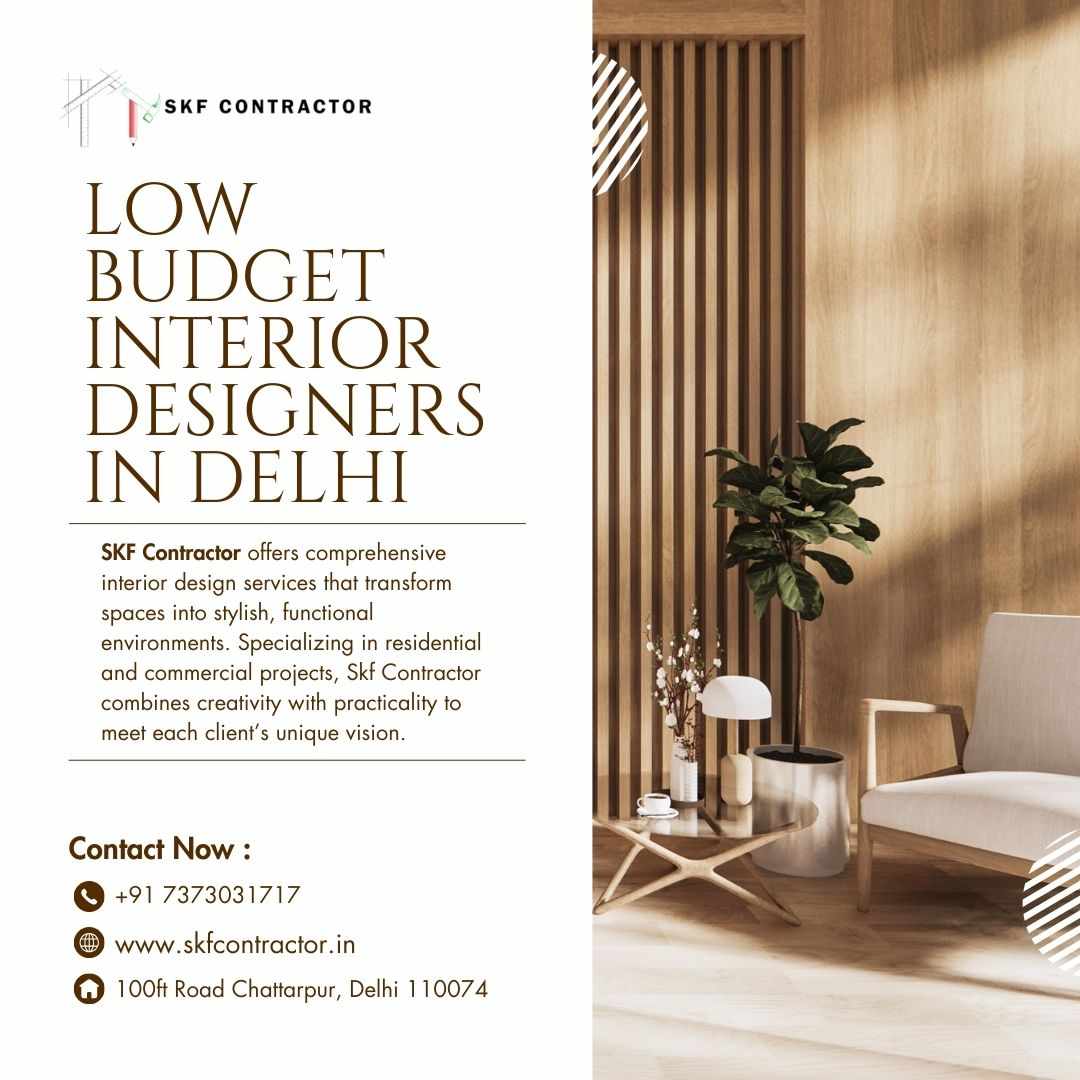 Find Low Budget Interior Designers in Delhi Near You