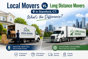 Local Movers vs. Long Distance Movers in Stamford, CT: What's the Difference?