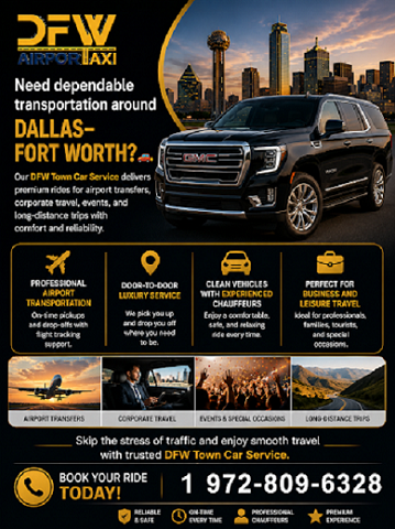 Why Airport Taxi Service DFW Is the Smartest Travel Choice Today
