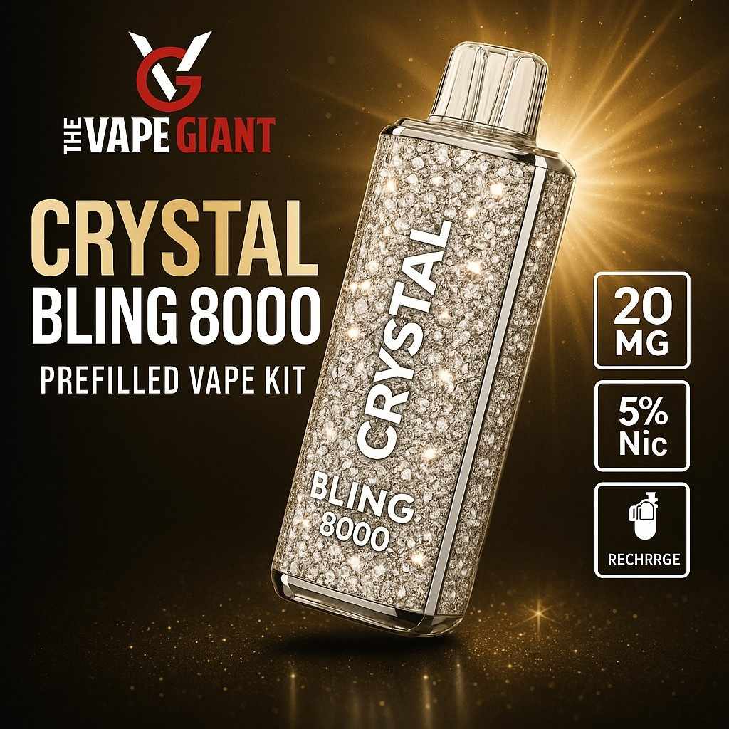 Crystal Bling 8000 Prefilled Pod Vape Kit: The Ultimate Blend of Style and Performance