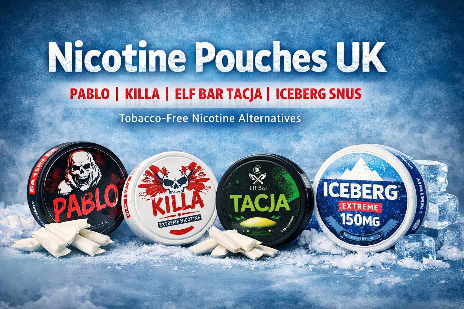 Buy Nicotine Pouches Online UK – Pablo, Killa & Iceberg Snus