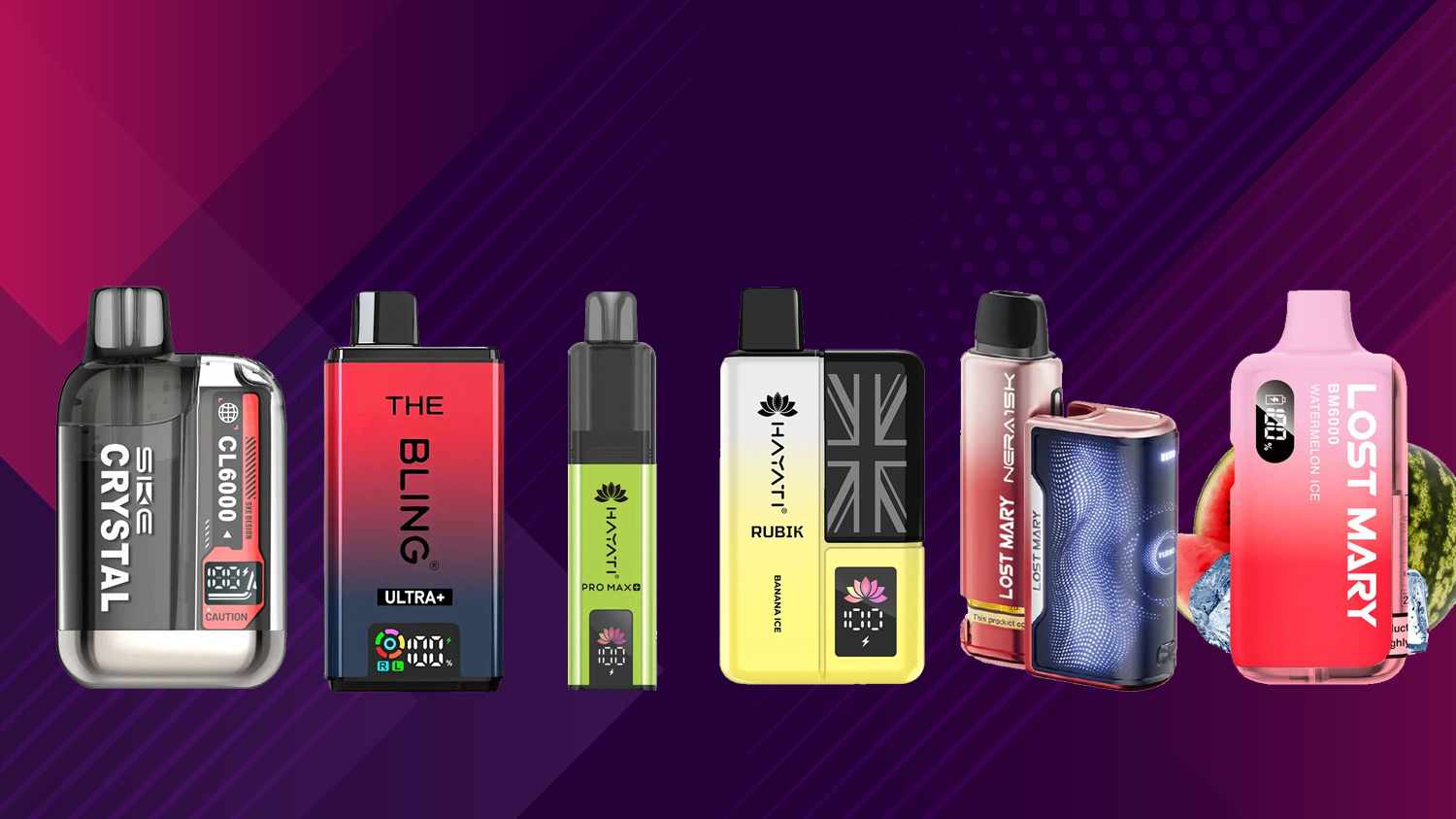 Prefilled Pod Vape Kits Review – Crystal Bling, Hayati Pro Max+, Lost Mary & SKE