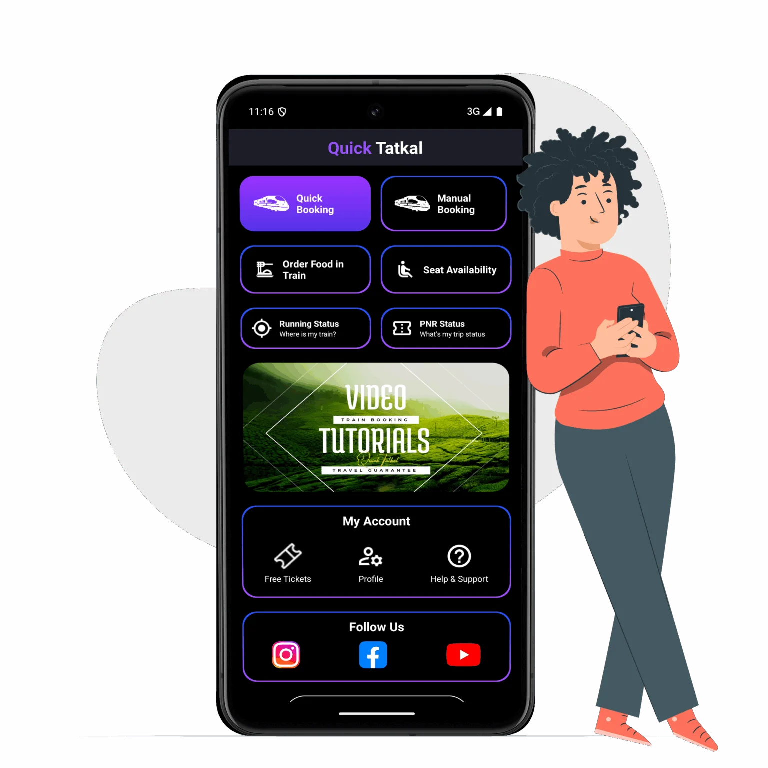 Tatkal For Train Ticket Reservation | Quicktatkal.in