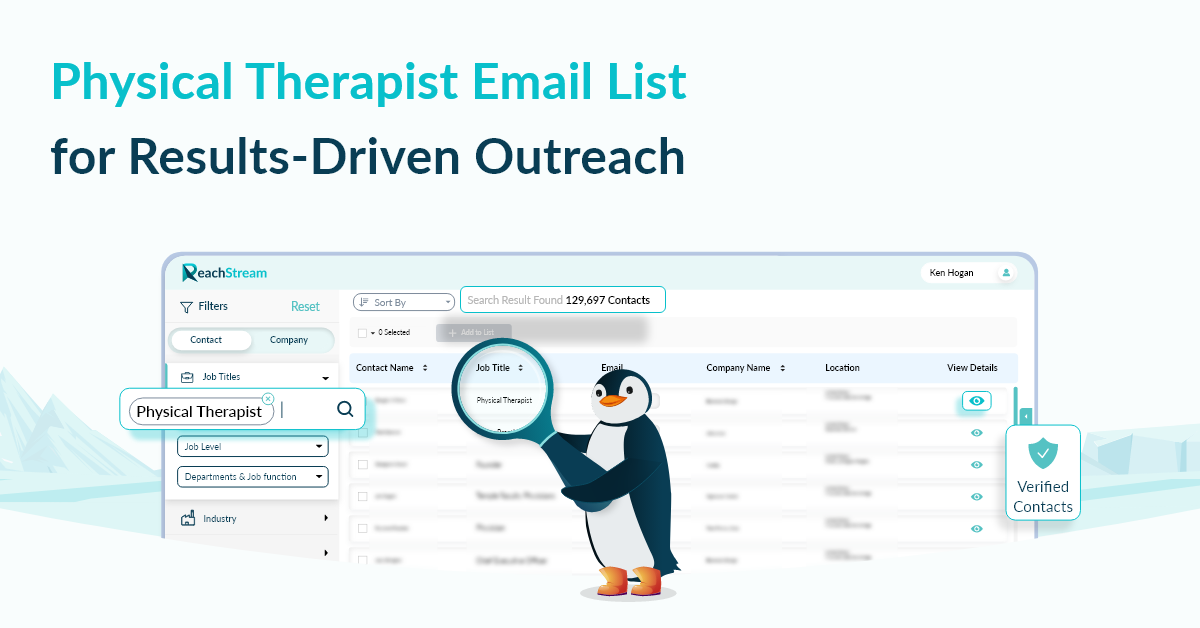 Physical Therapist Email List – Connect with Rehab Specialists