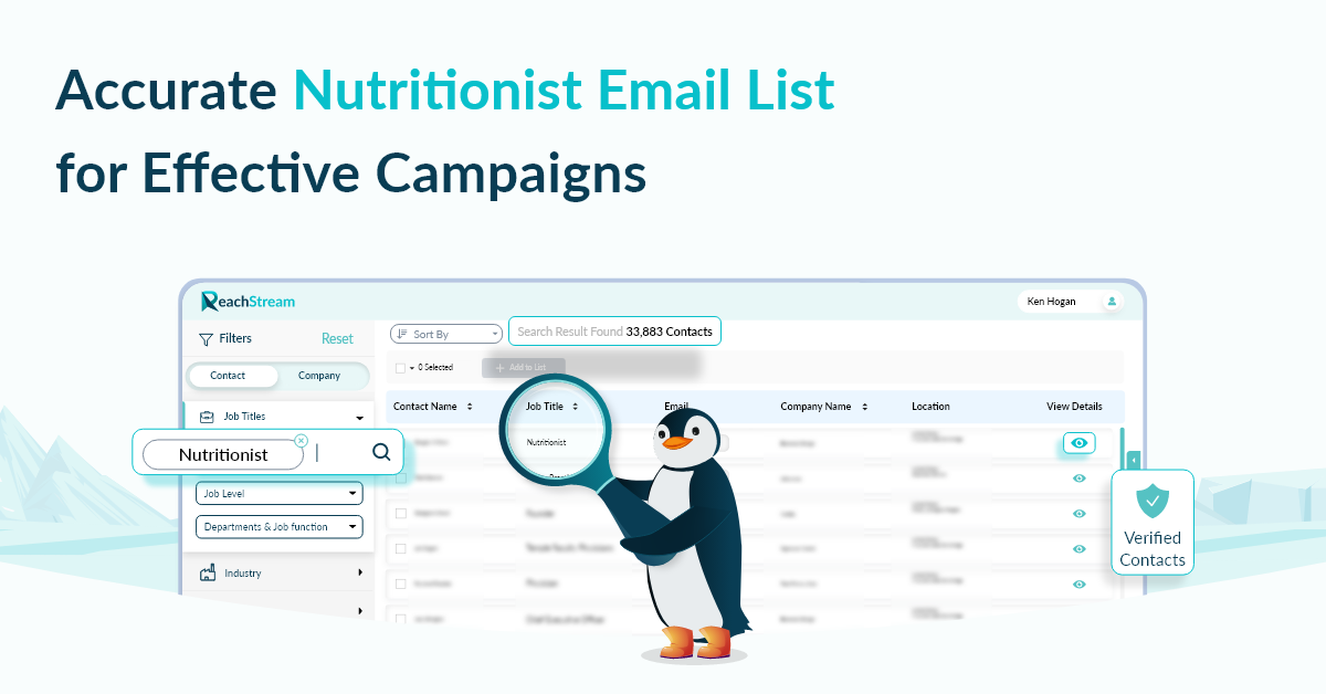 Nutritionist Email List – Target Diet & Wellness Professionals