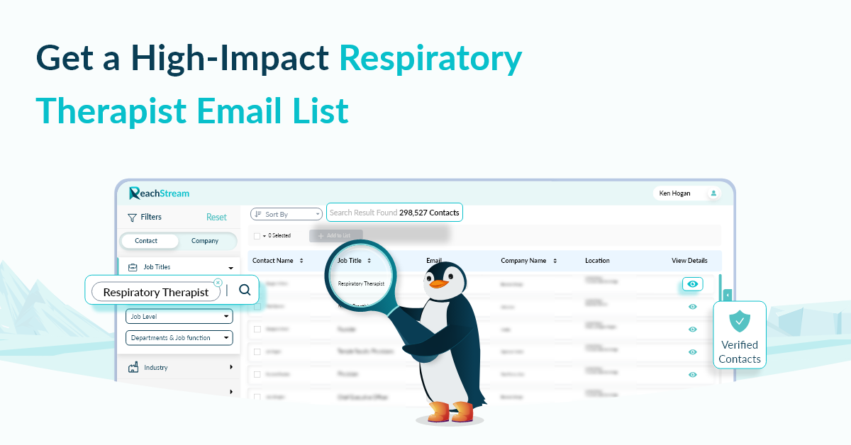Respiratory Therapist Email List – Engage Breathing Experts