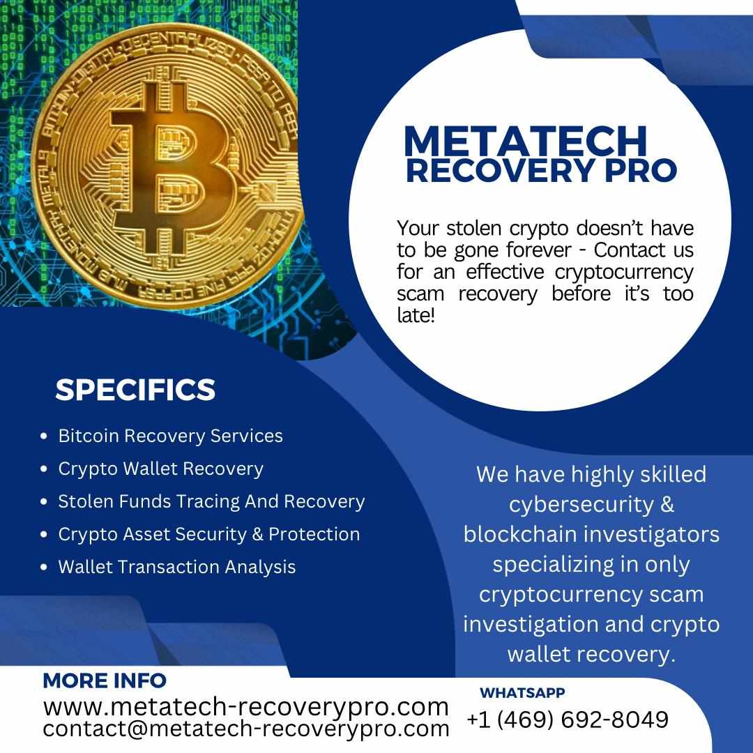 HIRE A LEGIMATLY RECOVERY SPECIALIST FOR YOUR LOSS CRYPTOCURENCY/META TECH RECOVERY PRO