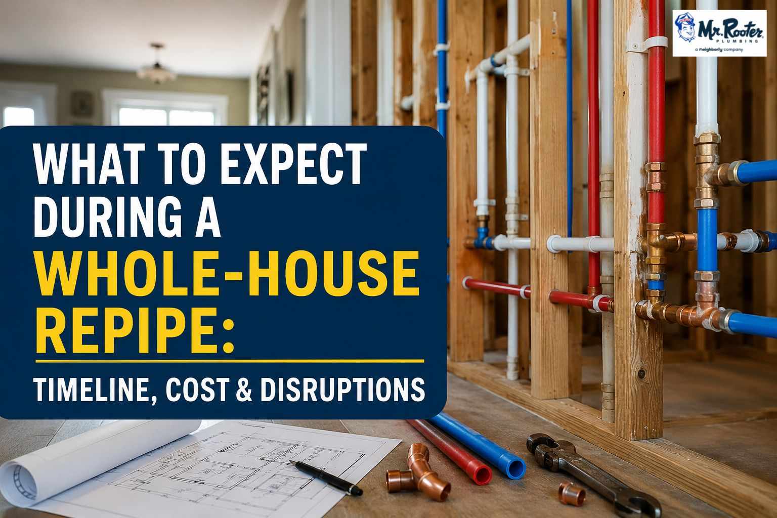 What to Expect During a Whole-House Repipe: Timeline, Cost & Disruptions