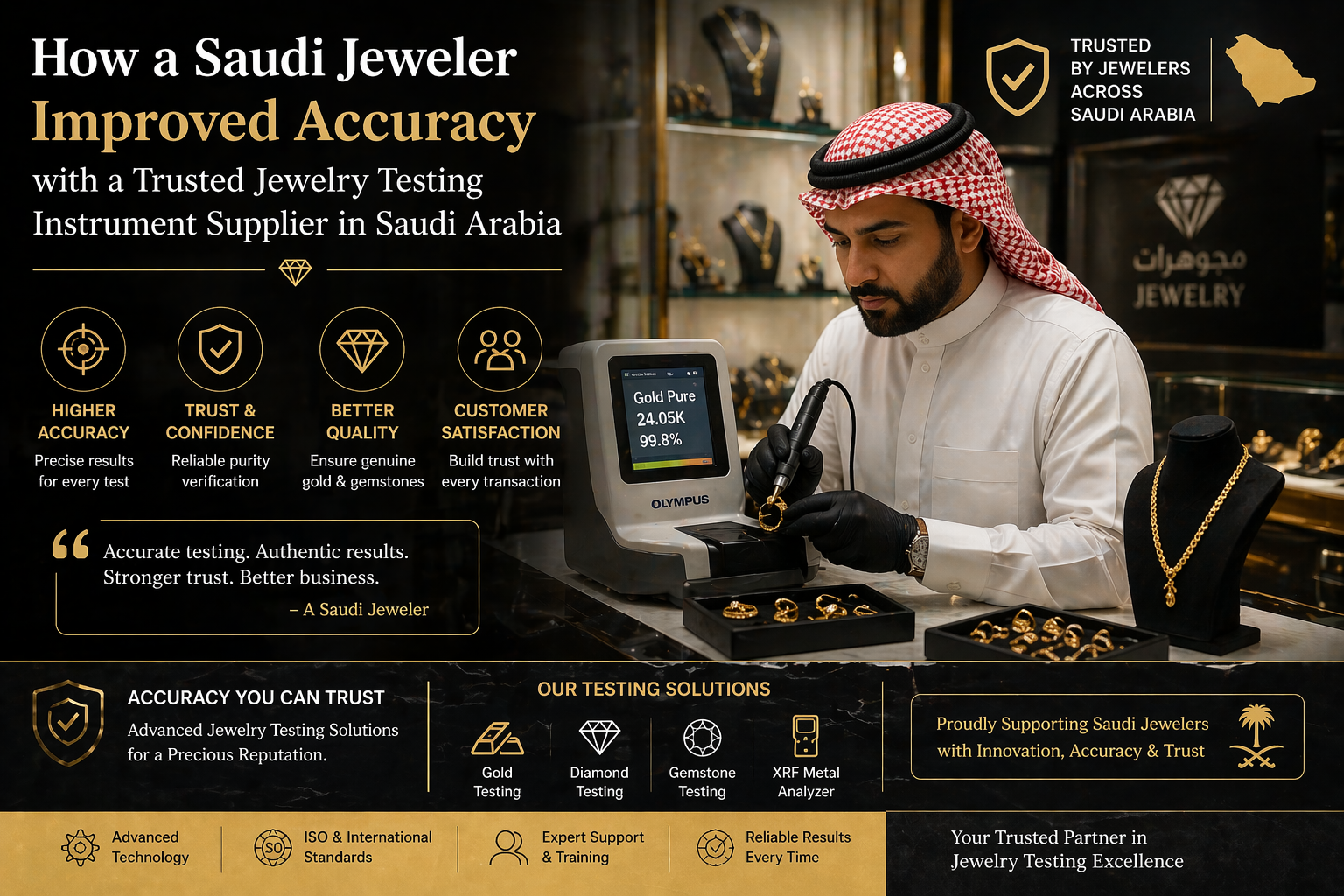 How a Saudi Jeweler Improved Accuracy with a Trusted Jewelry Testing Instrument Supplier in Saudi Arabia