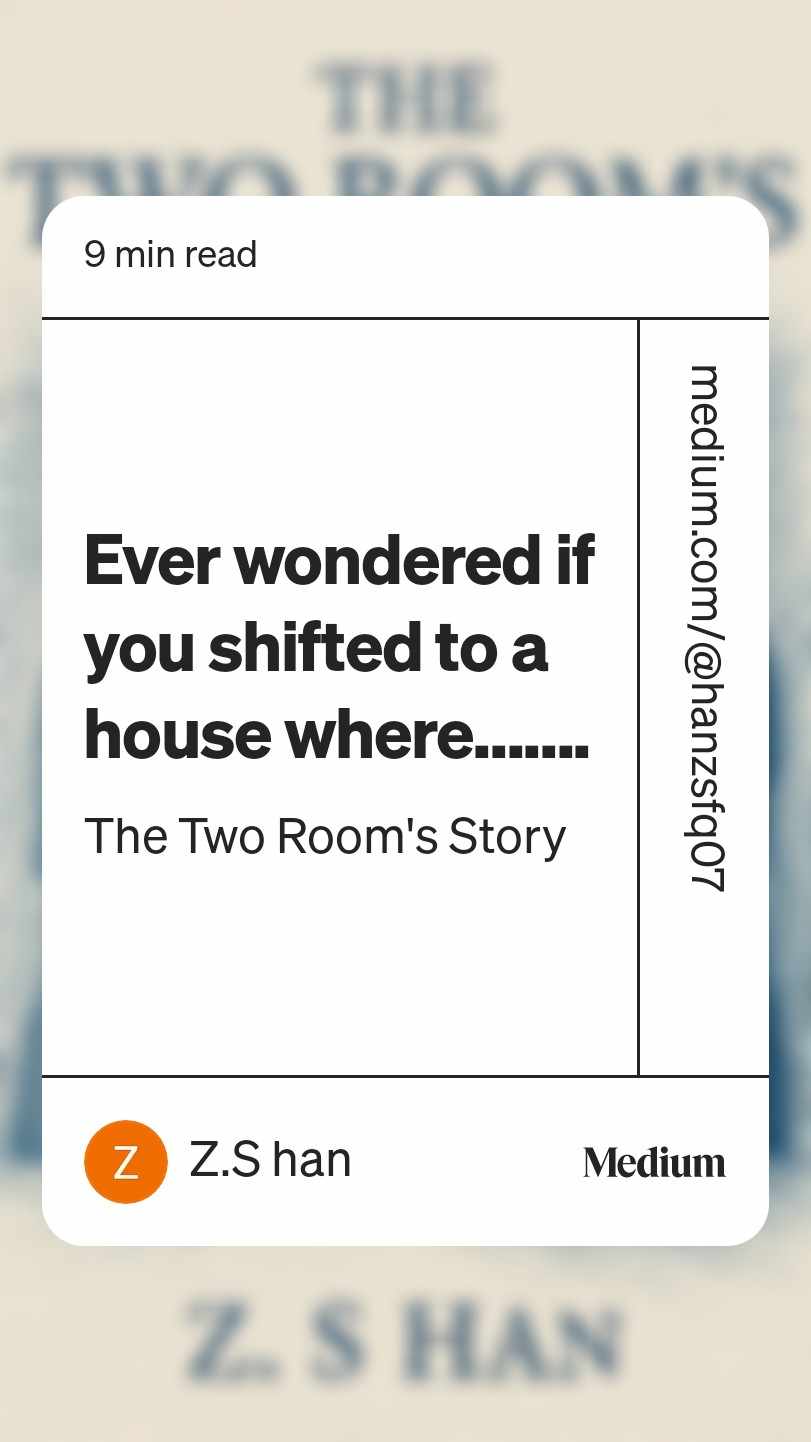 Read the Story and let me hear your comments!