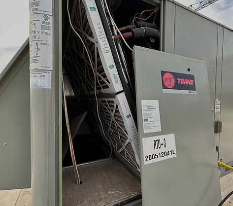 Trane Rooftop filters replace