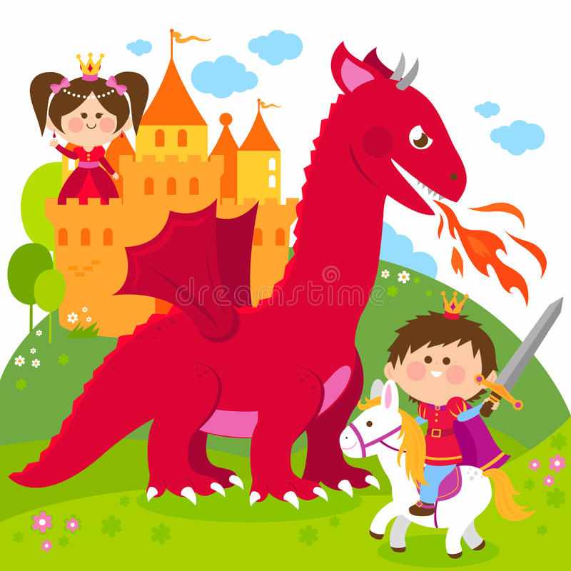 "The Friendly Dragon Who Saved the Princess"