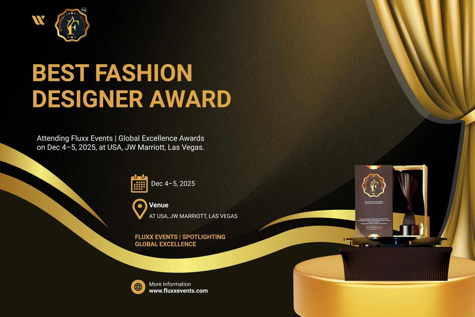 Best Fashion Designer Award – Honoring Creativity and Excellence
