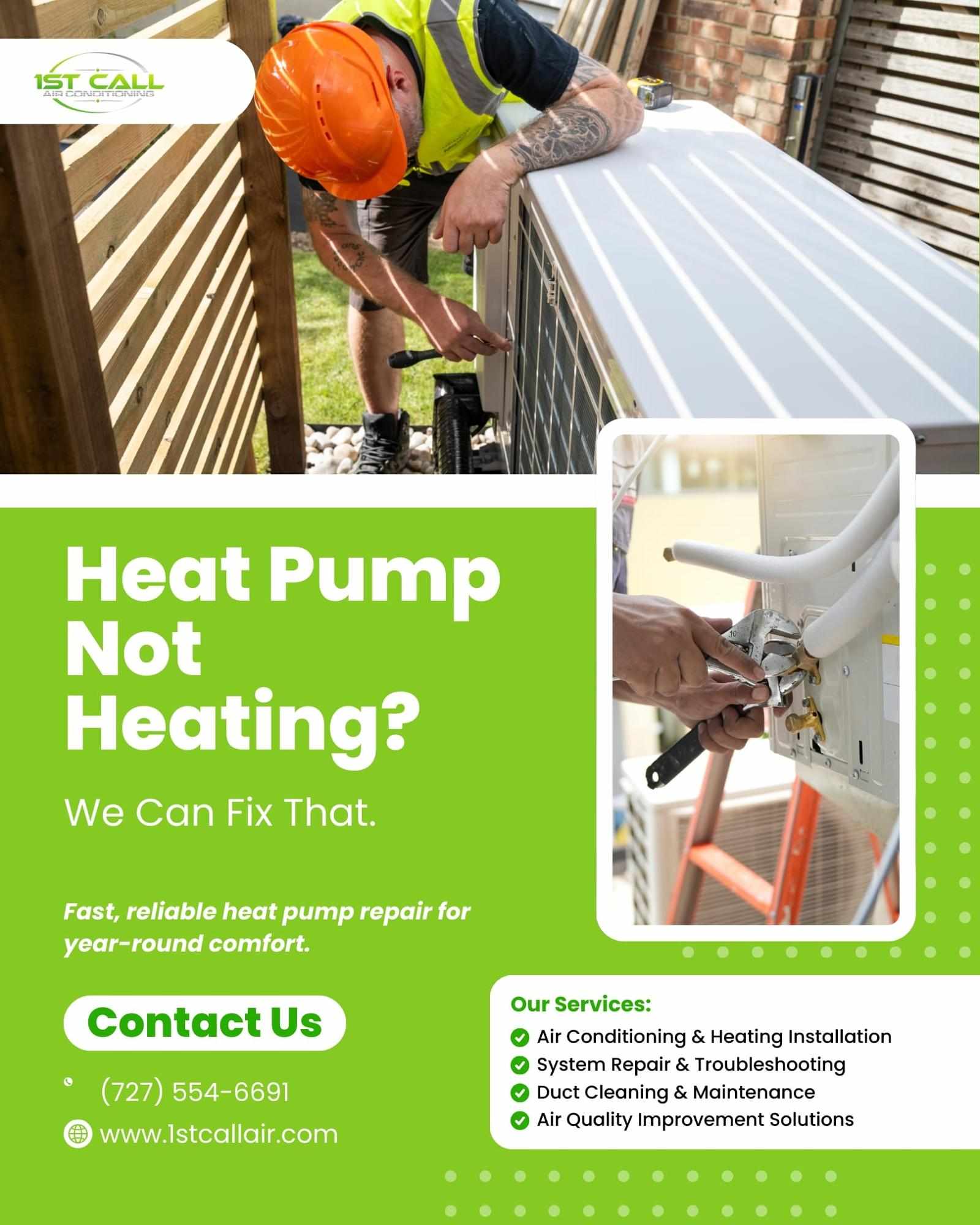 Heat Pump Not Heating? Get Fast, Reliable Repair Today