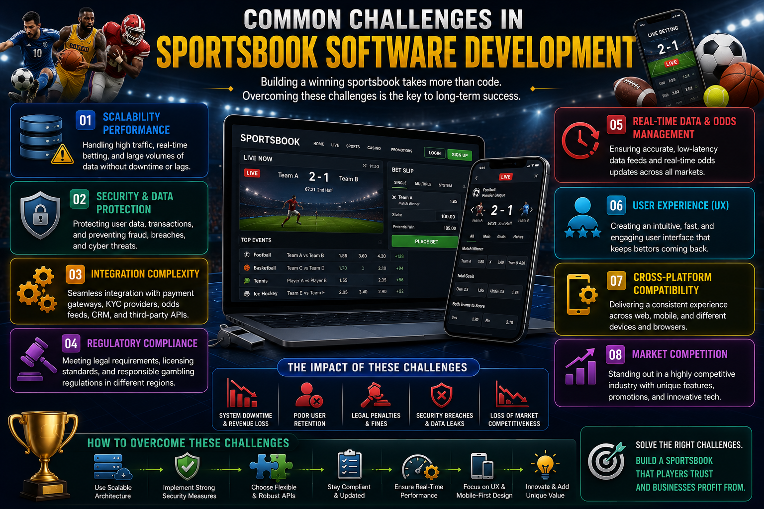 Common Challenges in Sportsbook Software Development