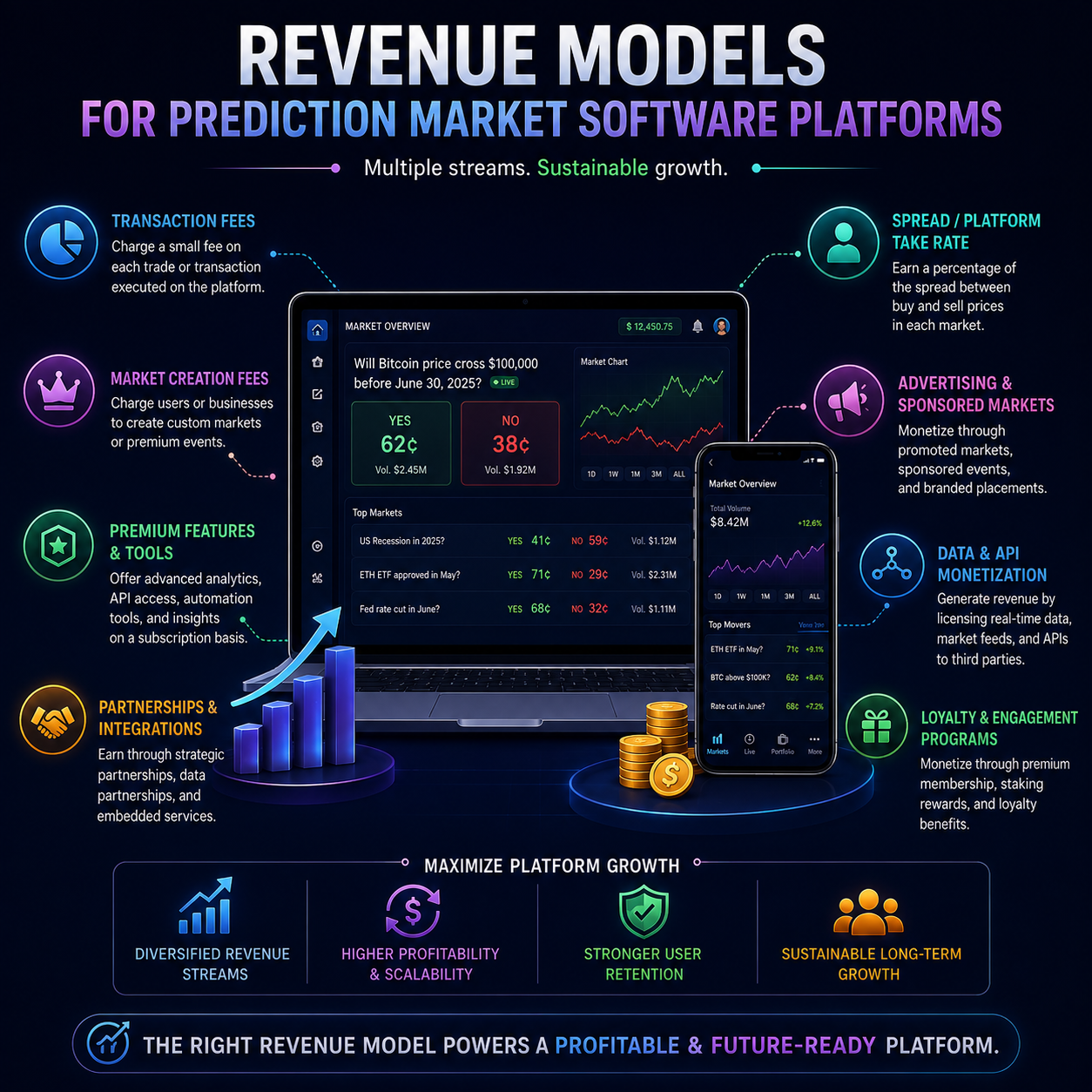 Revenue Models for Prediction Market Software Platforms