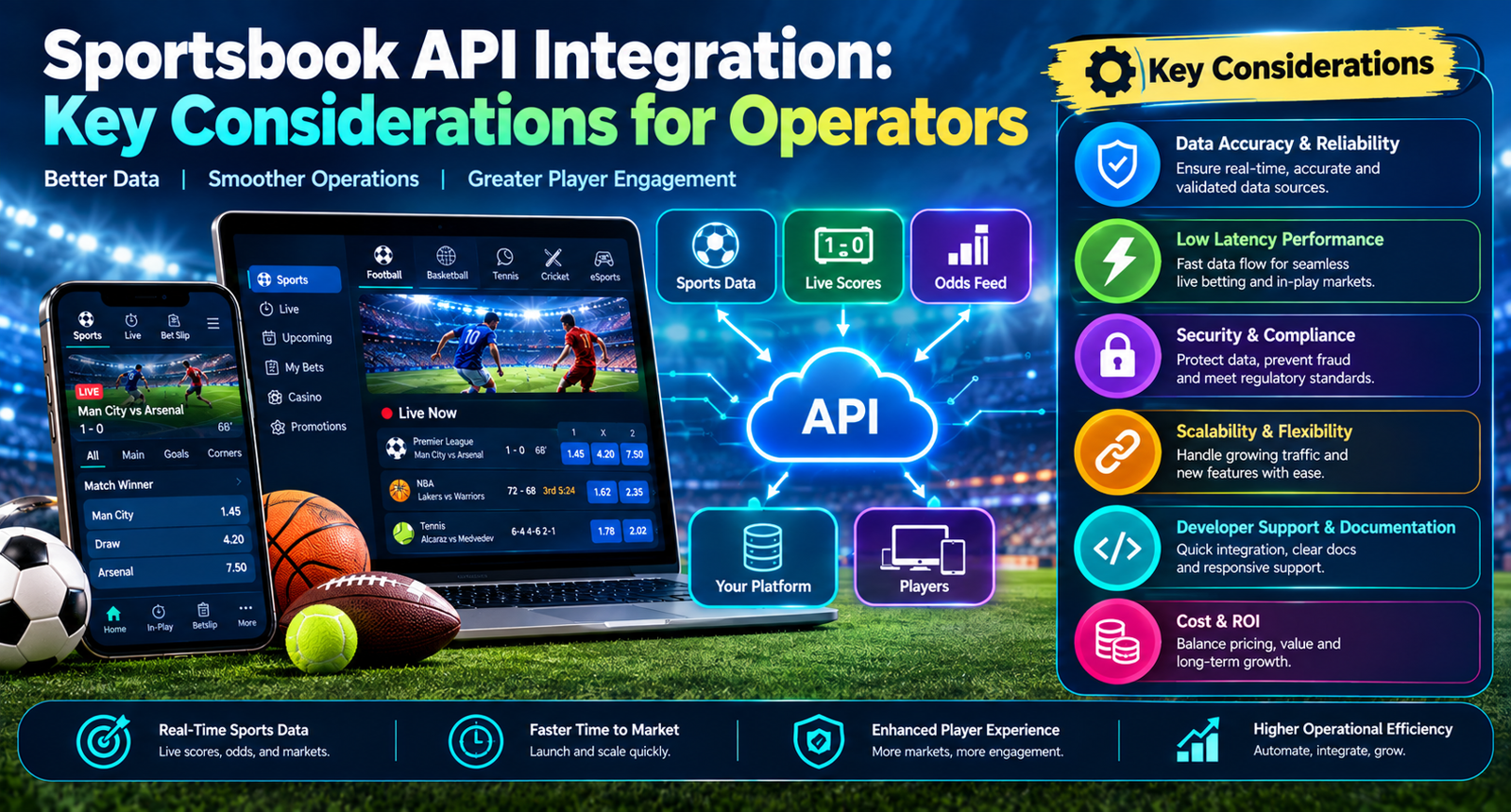 Sportsbook API Integration: Key Considerations for Operators