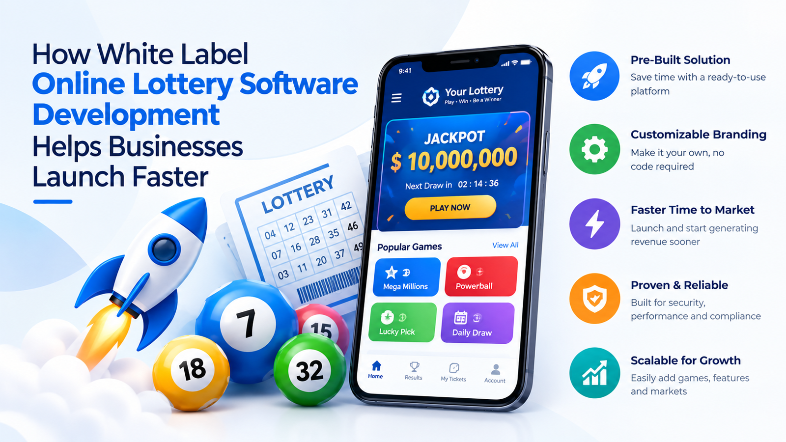 How White Label Online Lottery Software Development Helps Businesses Launch Faster