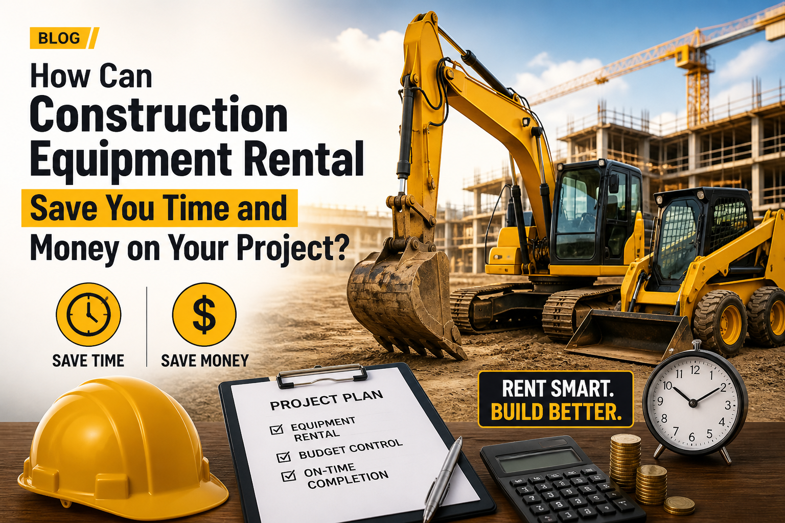 How Can Construction Equipment Rental Save You Time and Money on Your Project?