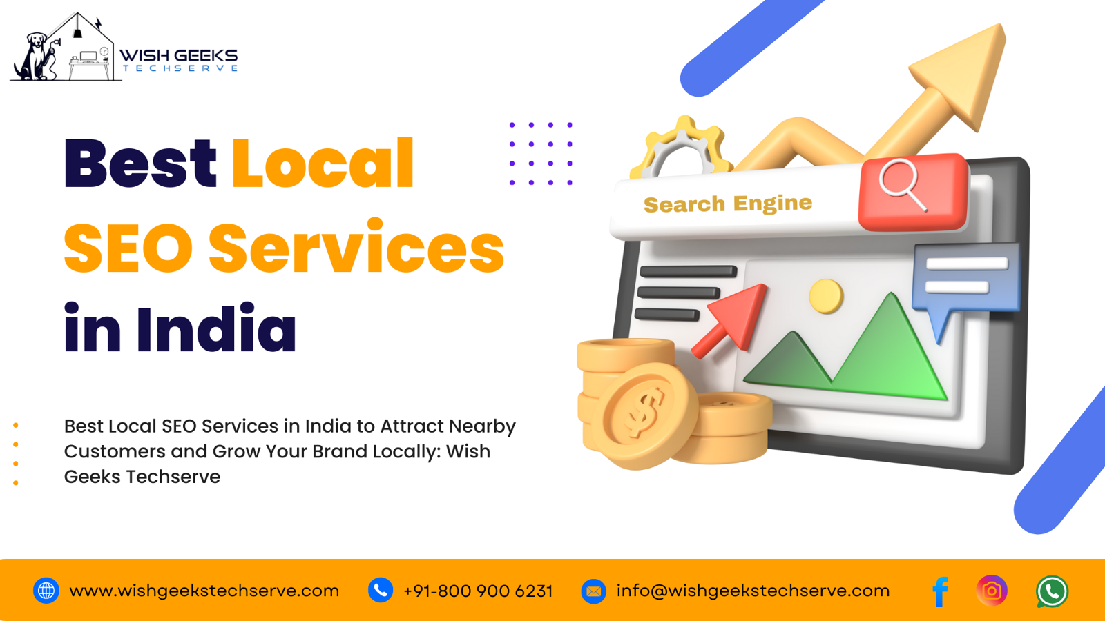 Best Local SEO Services in India to Attract Nearby Customers and Grow Your Brand Locally: Wish Geeks Techserve