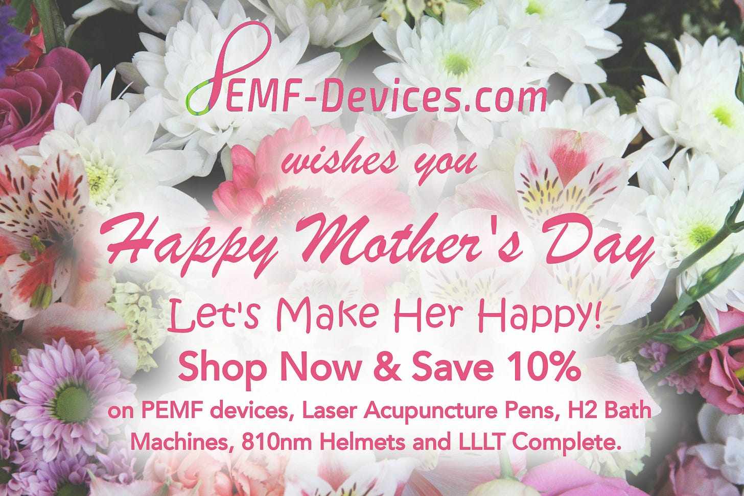 PEMF-devices.com offers pemf machines, laser acupuncture pens, hydrogen therapy machines, infrared light therapy systems and more.