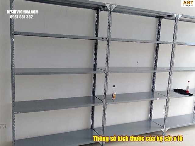 Kệ sắt v lỗ 5 tầng chất lượng, giao hàng nhanh chóng