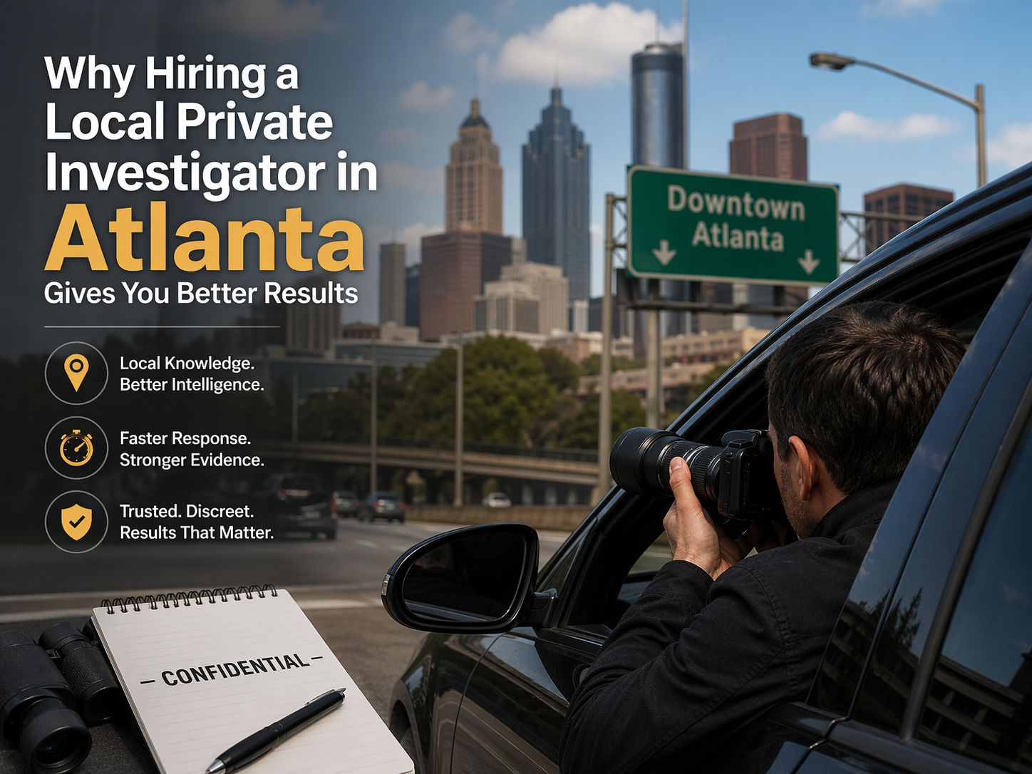 Why Hiring a Local Private Investigator in Atlanta Gives You Better Results